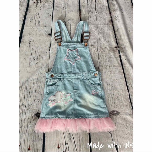 Betsey Johnson Girls Jean Dress - Picture 4 of 7